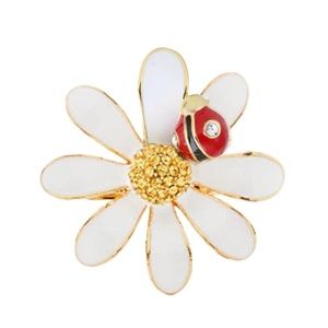 KATE SPADE • Dazzling Daisies Ladybug Ring
